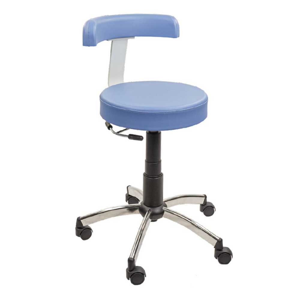 Pneumatic Stool with Backrest